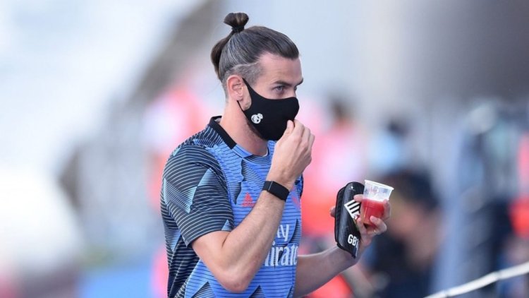 MADRID, SPAIN - JULY 16: Gareth Bale of Madrid walks into the stands during the Liga match between Real Madrid CF and Villarreal CF at Estadio Alfredo Di Stefano on July 16, 2020 in Madrid, Spain. (Photo by Denis Doyle/Getty Images)