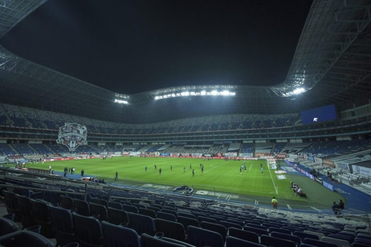 MONTERREY, MEXICO - JANUARY 16: General view of the BBVA Stadium prior the 2nd round match between Monterrey and America as part of the Torneo Guard1anes 2021 Liga MX at BBVA Stadium on January 16, 2021 in Monterrey, Mexico. (Photo by Azael Rodriguez/Getty Images)