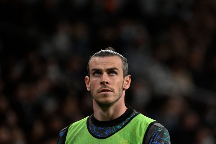 Real Madrid's Welsh forward Gareth Bale looks on during the Spanish league football match between real Real Madrid CF and Getafe CF at the Santiago Bernabeu stadium in Madridon April 9, 2022. (Photo by Pierre-Philippe MARCOU / AFP) (Photo by PIERRE-PHILIPPE MARCOU/AFP via Getty Images)