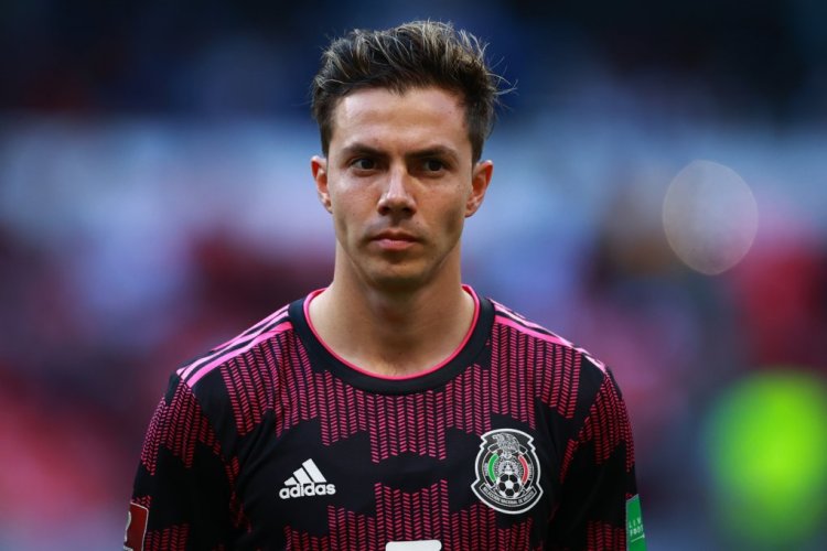 MEXICO CITY, MEXICO - OCTOBER 10: Francisco Cordova of Mexico during the match between Mexico and Honduras as part of the Concacaf 2022 FIFA World Cup Qualifier at Azteca Stadium on October 10, 2021 in Mexico City, Mexico. (Photo by Hector Vivas/Getty Images)