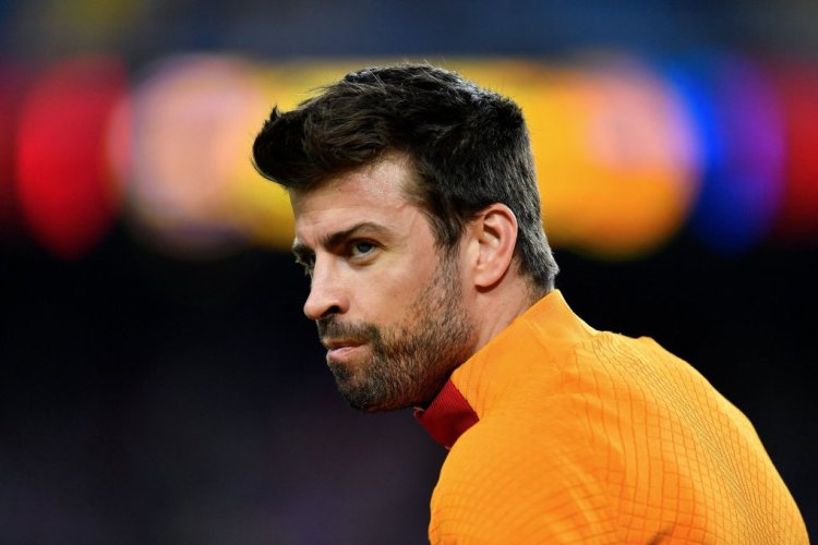 Barcelona's Spanish defender Gerard Pique warms up before the Spanish League football match between FC Barcelona and RCD Mallorca at the Camp Nou stadium in Barcelona on May 1, 2022. (Photo by Pau BARRENA / AFP) (Photo by PAU BARRENA/AFP via Getty Images)