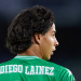 SEVILLE, SPAIN - OCTOBER 21: Diego Lainez of Real Betis looks on during the UEFA Europa League group G match between Real Betis and Bayer Leverkusen at Estadio Benito Villamarin on October 21, 2021 in Seville, Spain. (Photo by Fran Santiago/Getty Images)