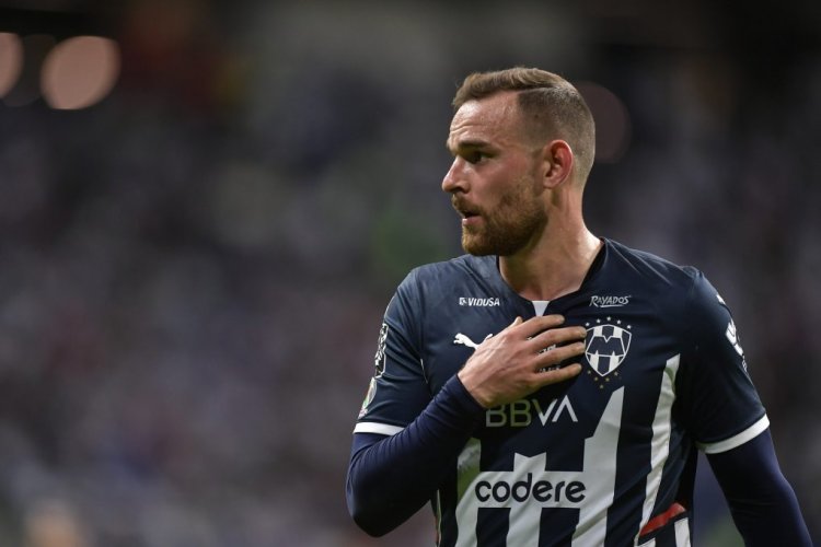 MONTERREY, MEXICO - MARCH 15: Vincent Janssen of Monterrey  looks on during the 5th round match between Monterrey and FC Juarez as part of the Torneo Grita Mexico C22 Liga MX at BBVA Stadium on March 15, 2022 in Monterrey, Mexico. (Photo by Azael Rodriguez/Getty Images)