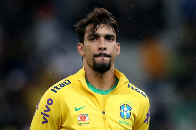 SAO PAULO, BRAZIL - NOVEMBER 11: Lucas Paquetá of Brazil looks on prior to a match between Brazil and Colombia as part of FIFA World Cup Qatar 2022 Qualifiers at Neo Quimica Arena on November 11, 2021 in Sao Paulo, Brazil. (Photo by Alexandre Schneider/Getty Images)