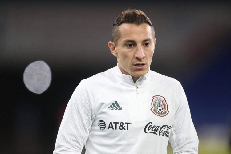 Mexico's midfielder Andres Guardado warms up ahead of the international friendly football match between Wales and Mexico at Cardiff City Stadium in Cardiff on March 27, 2021. (Photo by Geoff Caddick / AFP) (Photo by GEOFF CADDICK/AFP via Getty Images)