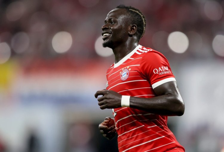 LEIPZIG, GERMANY - JULY 30: Sadio Mané of FC Bayern München reacts during the Supercup 2022 match between RB Leipzig and FC Bayern München at Red Bull Arena on July 30, 2022 in Leipzig, Germany. (Photo by Martin Rose/Getty Images)