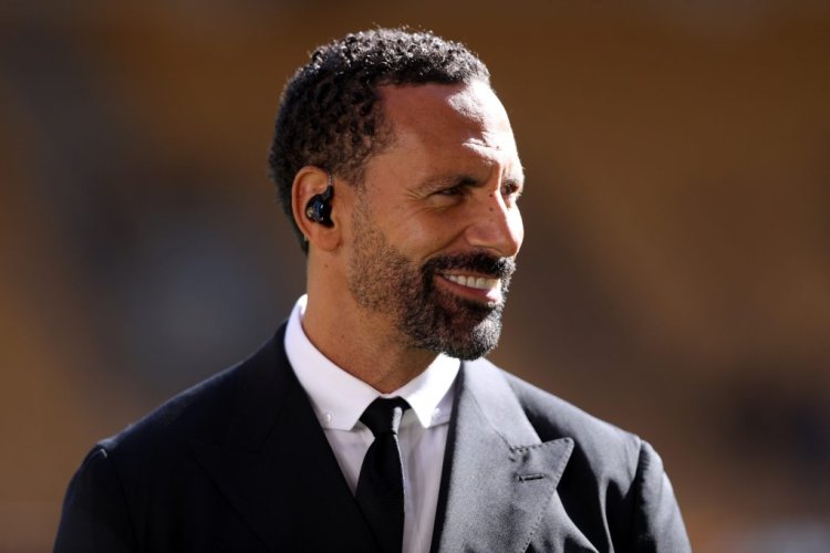 WOLVERHAMPTON, ENGLAND - SEPTEMBER 17: Former Footballer, Rio Ferdinand looks on prior to the Premier League match between Wolverhampton Wanderers and Manchester City at Molineux on September 17, 2022 in Wolverhampton, England. (Photo by Naomi Baker/Getty Images)