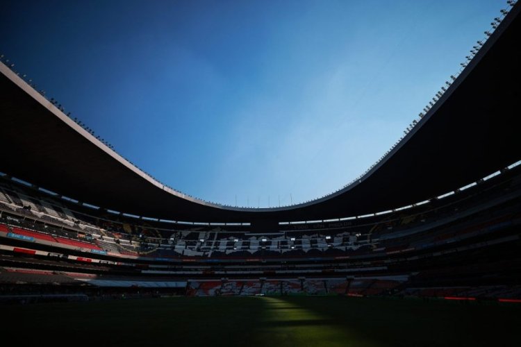 MEXICO CITY, MEXICO - OCTOBER 15: General view of the Azteca Stadium prior the quarterfinals second leg match between America and Puebla as part of the Torneo Apertura 2022 Liga MX at Azteca Stadium on October 15, 2022 in Mexico City, Mexico. (Photo by Manuel Velasquez/Getty Images)