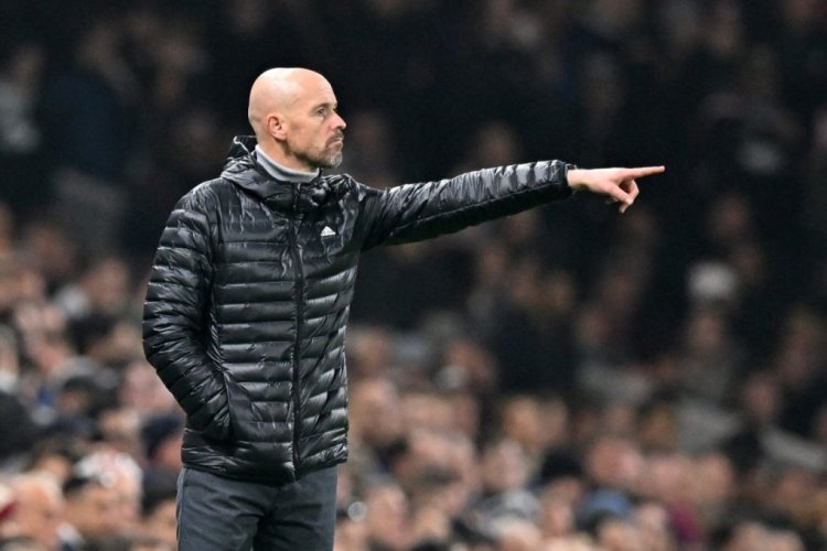 Manchester United's Dutch manager Erik ten Hag gestures on the touchline during the English Premier League football match between Fulham and Manchester United at Craven Cottage in London on November 13, 2022. - RESTRICTED TO EDITORIAL USE. No use with unauthorized audio, video, data, fixture lists, club/league logos or 'live' services. Online in-match use limited to 120 images. An additional 40 images may be used in extra time. No video emulation. Social media in-match use limited to 120 images. An additional 40 images may be used in extra time. No use in betting publications, games or single club/league/player publications. (Photo by Glyn KIRK / AFP) / RESTRICTED TO EDITORIAL USE. No use with unauthorized audio, video, data, fixture lists, club/league logos or 'live' services. Online in-match use limited to 120 images. An additional 40 images may be used in extra time. No video emulation. Social media in-match use limited to 120 images. An additional 40 images may be used in extra time. No use in betting publications, games or single club/league/player publications. / RESTRICTED TO EDITORIAL USE. No use with unauthorized audio, video, data, fixture lists, club/league logos or 'live' services. Online in-match use limited to 120 images. An additional 40 images may be used in extra time. No video emulation. Social media in-match use limited to 120 images. An additional 40 images may be used in extra time. No use in betting publications, games or single club/league/player publications. (Photo by GLYN KIRK/AFP via Getty Images)