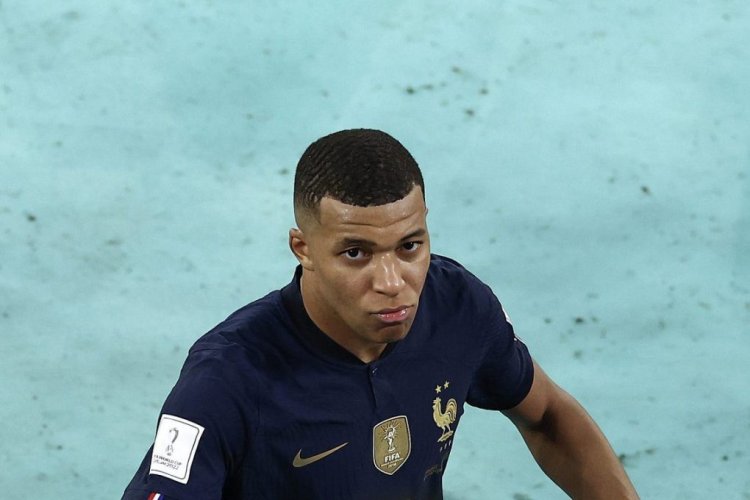 DOHA, QATAR - NOVEMBER 26: Kylian Mbappe of France looks on  after the FIFA World Cup Qatar 2022 Group D match between France and Denmark at Stadium 974 on November 26, 2022 in Doha, Qatar. (Photo by Tim Nwachukwu/Getty Images,)