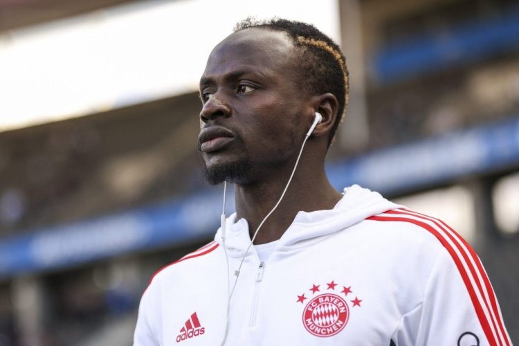 BERLIN, GERMANY - NOVEMBER 05: Sadio Mané of Bayern Munich looks on prior to the Bundesliga match between Hertha BSC and FC Bayern München at Olympiastadion on November 05, 2022 in Berlin, Germany. (Photo by Maja Hitij/Getty Images)