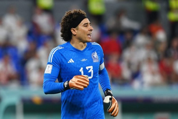 DOHA, QATAR - NOVEMBER 22: Guillermo Ochoa of Mexico reacts during the FIFA World Cup Qatar 2022 Group C match between Mexico and Poland at Stadium 974 on November 22, 2022 in Doha, Qatar. (Photo by Claudio Villa/Getty Images)