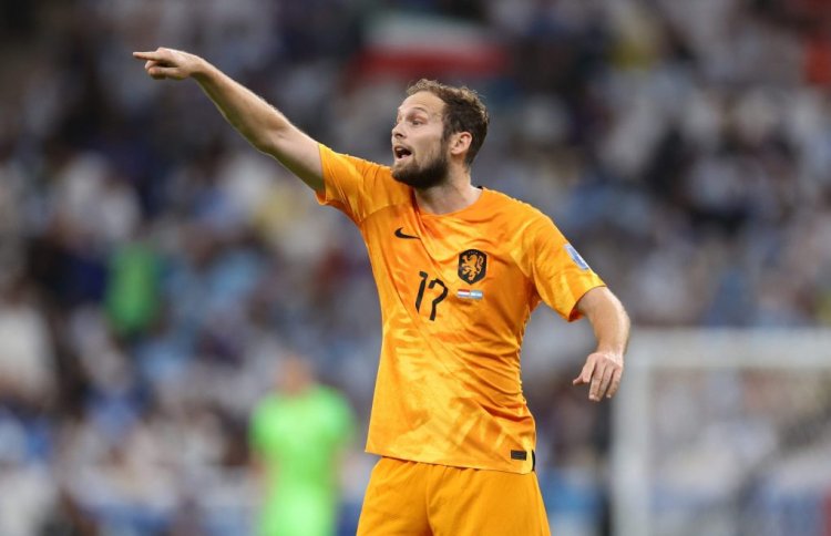 LUSAIL CITY, QATAR - DECEMBER 09: Daley Blind of Netherlands  during the FIFA World Cup Qatar 2022 quarter final match between Netherlands and Argentina at Lusail Stadium on December 09, 2022 in Lusail City, Qatar. (Photo by Catherine Ivill/Getty Images)